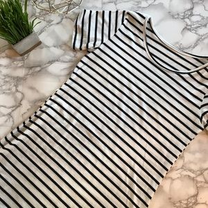 Stripped T-Shirt Dress